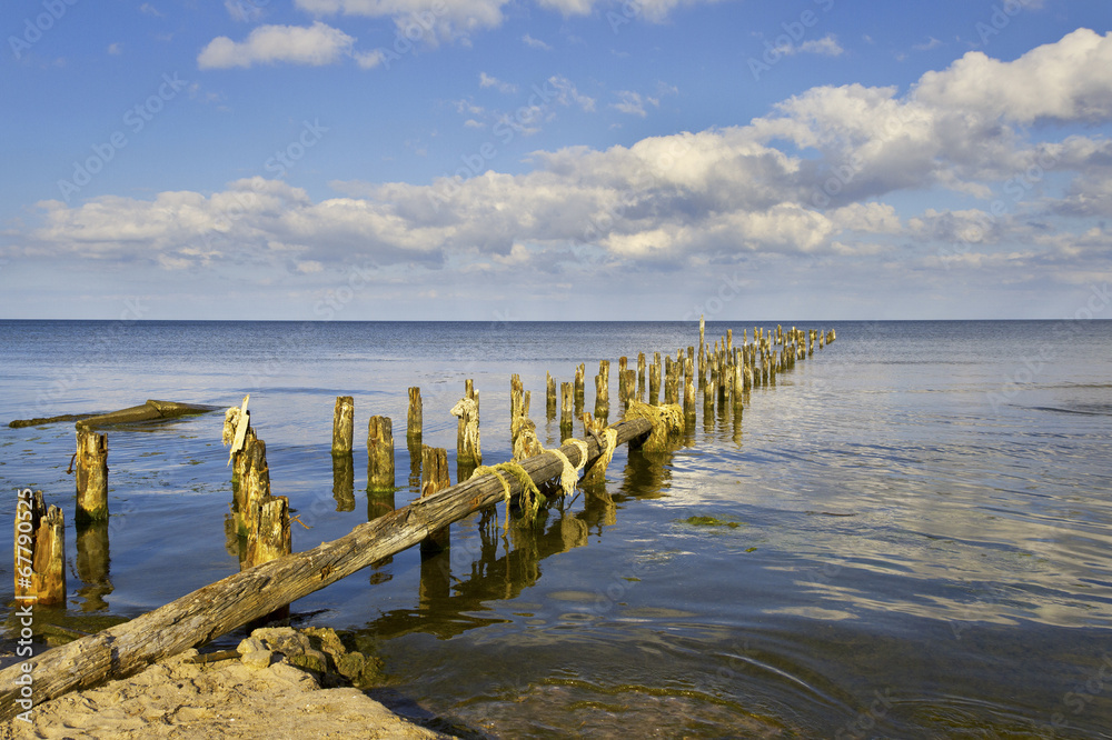 Old breakwater.