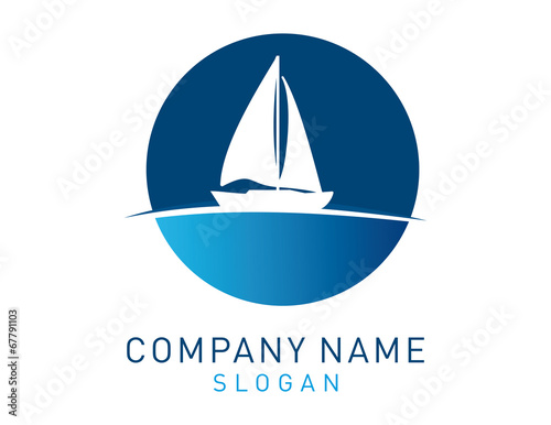 Sail boat logo