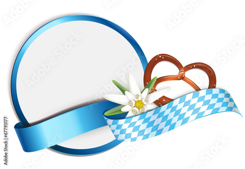 Signet Oktoberfest - Brezel, Edelweiss