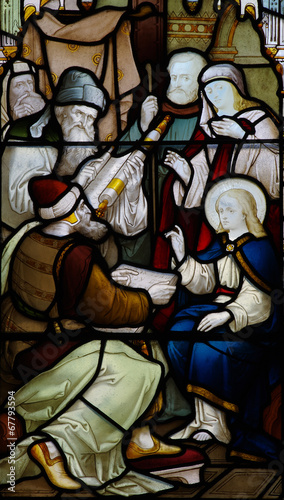 Jesus teaching in the temple. © Howgill