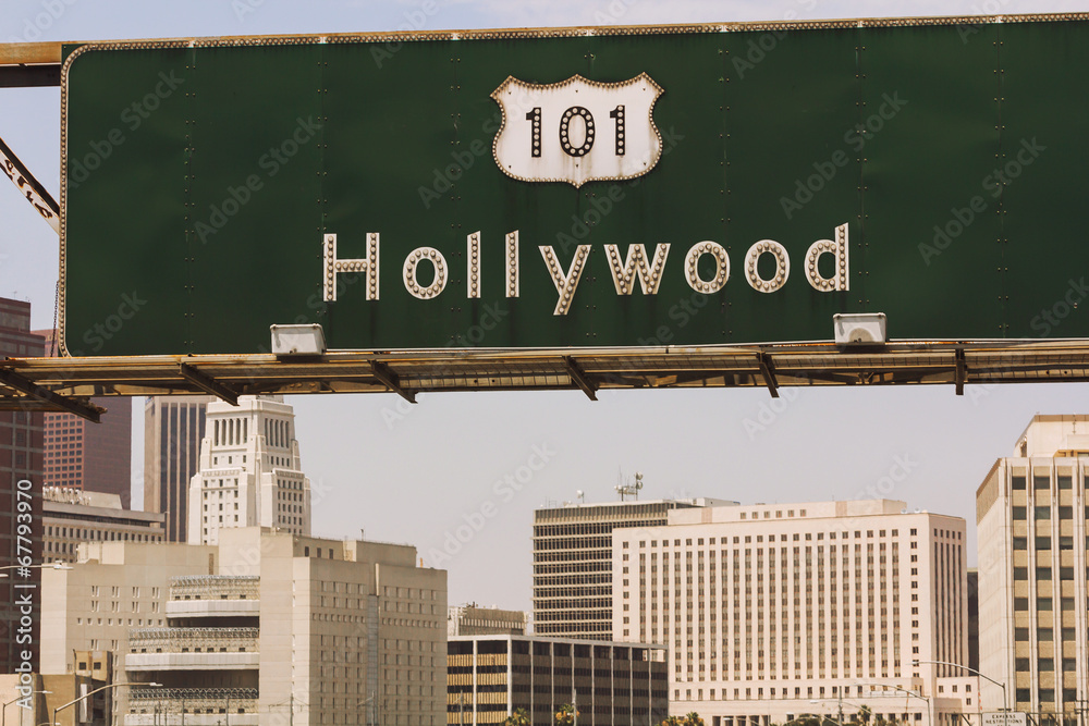 Naklejka premium Hollywood sign