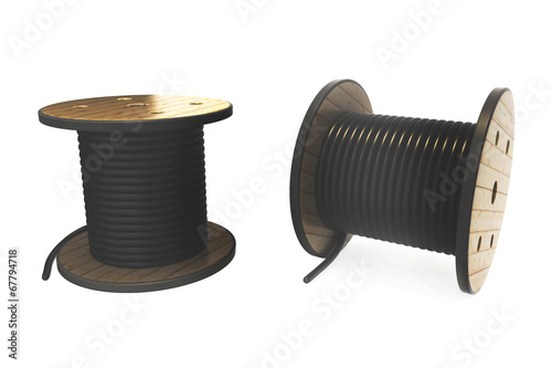2 cable drums industrial hose reel