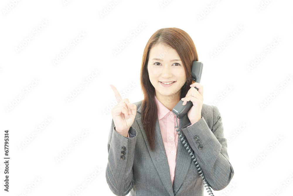 笑顔のOL 笑顔のOL