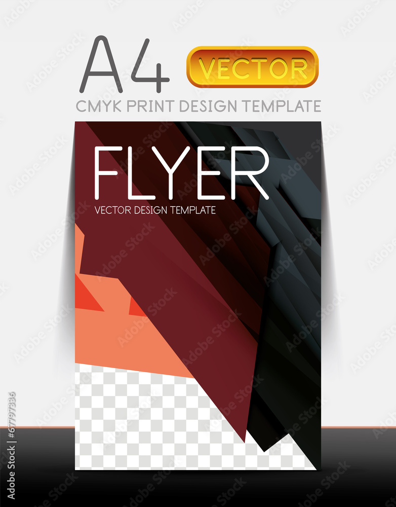Abstract flyer brochure design template Abstract flyer brochure design template