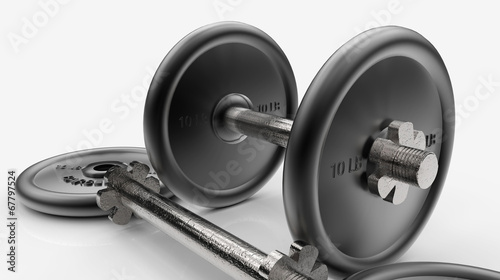 Steel dumbbells 1