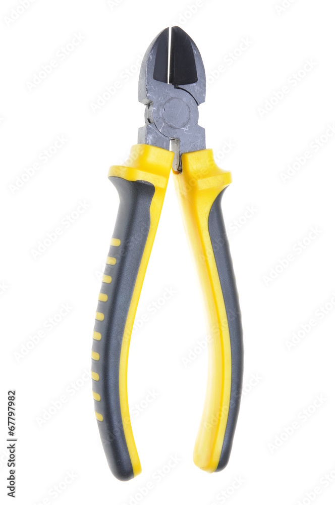 Fototapeta premium Single tool pliers isolated on white background