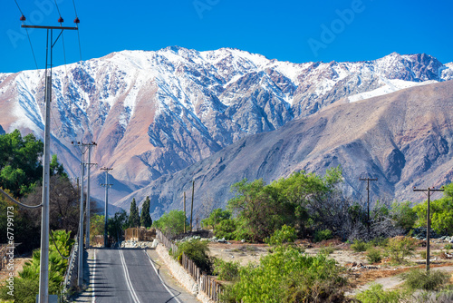 Road Through Andes Mountains photo