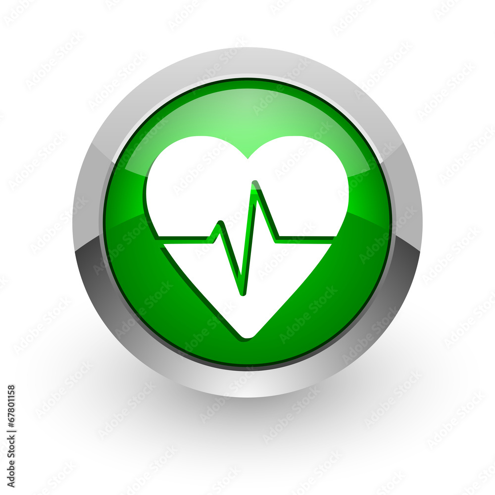 pulse green glossy web icon pulse green glossy web icon