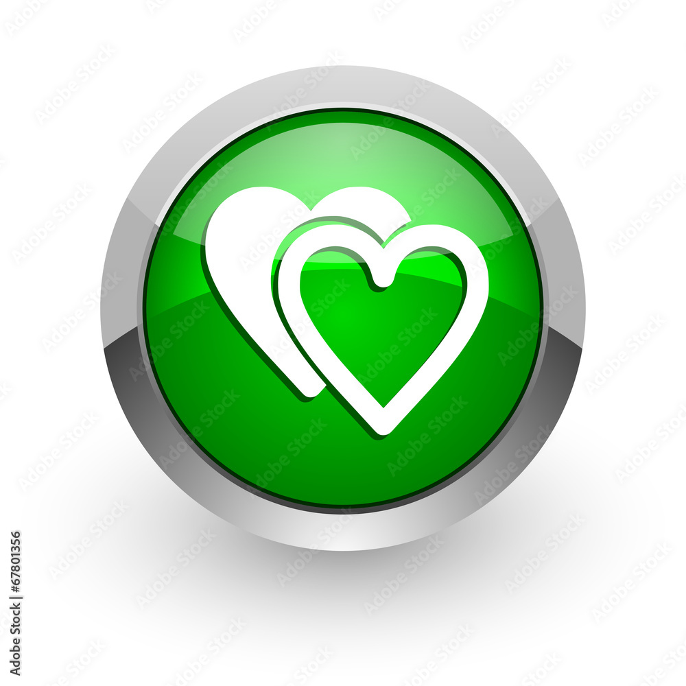love green glossy web icon love green glossy web icon