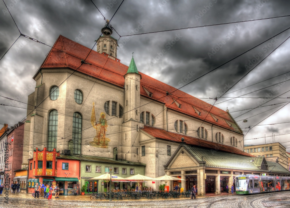 Obraz premium St. Moritz church in Augsburg, Germany