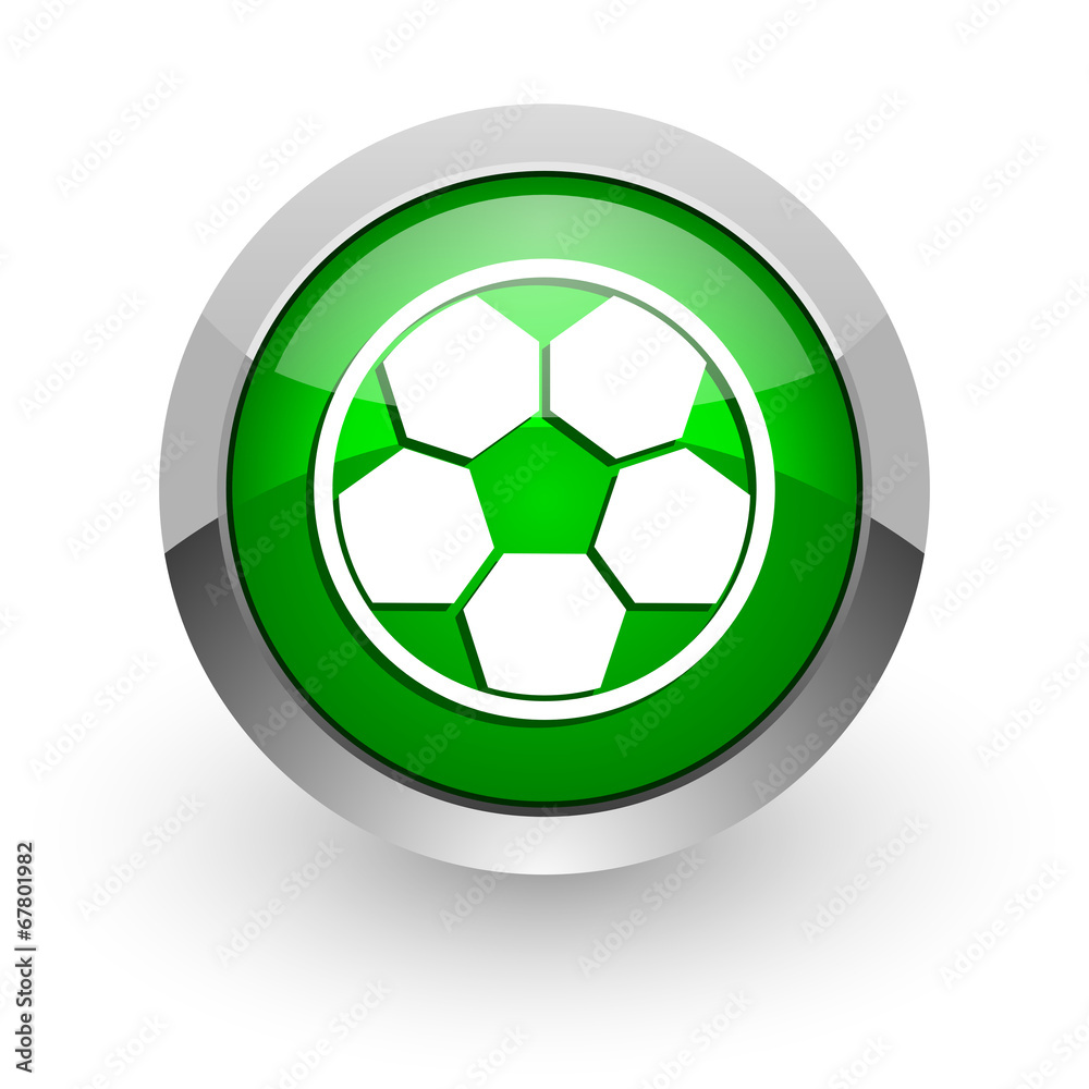 soccer green glossy web icon soccer green glossy web icon