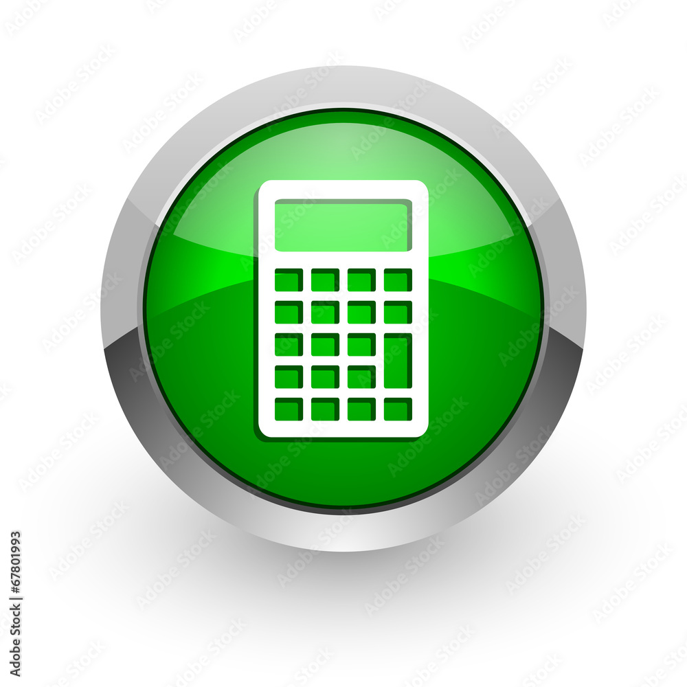 calculator green glossy web icon calculator green glossy web icon
