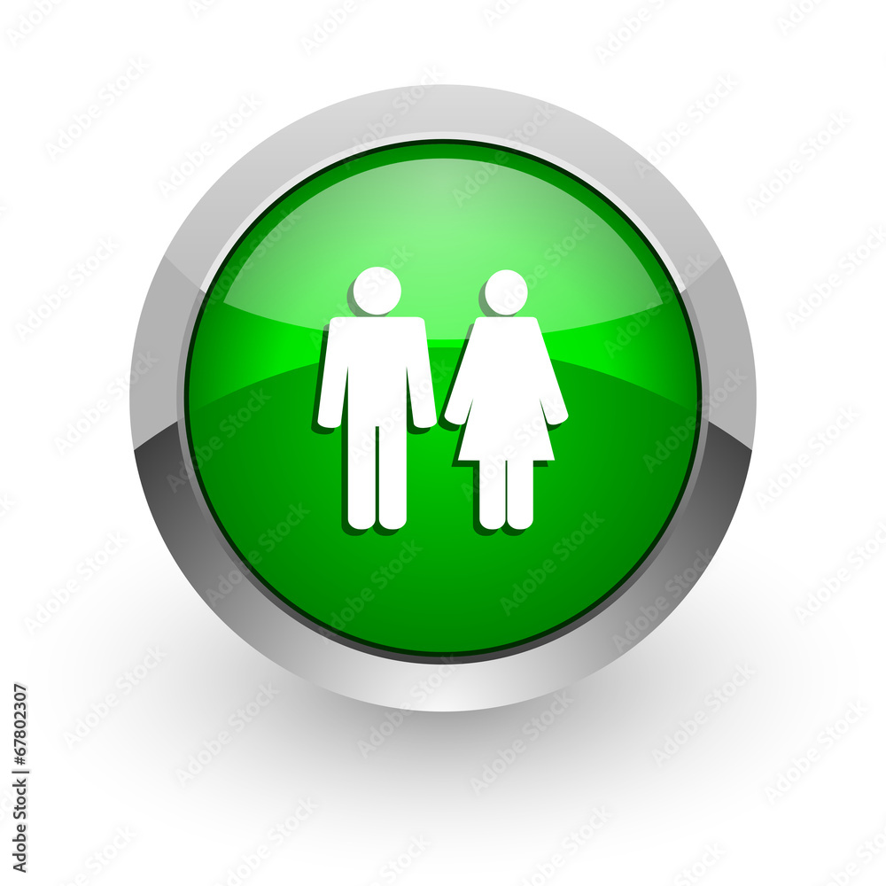 couple green glossy web icon couple green glossy web icon