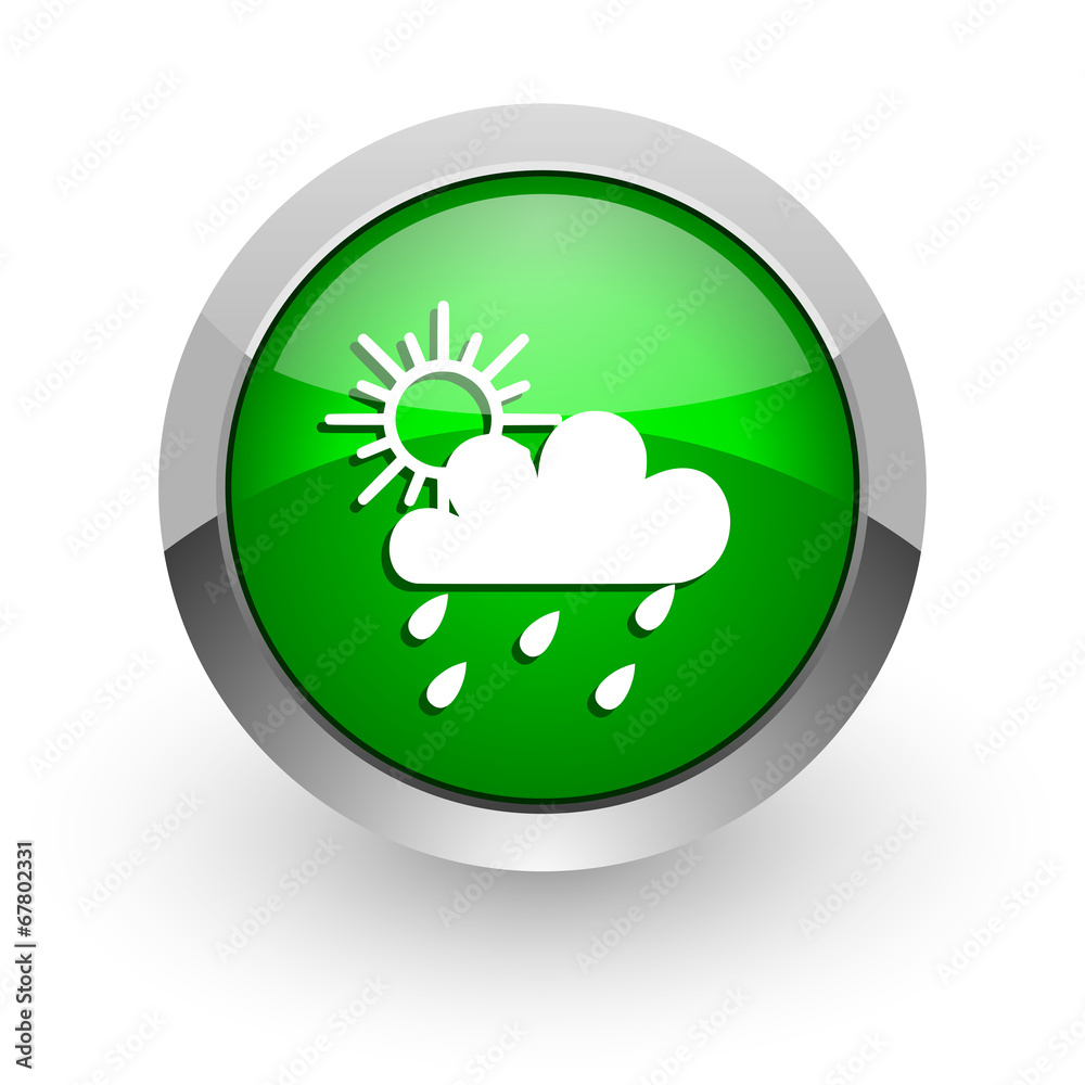 rain green glossy web icon rain green glossy web icon