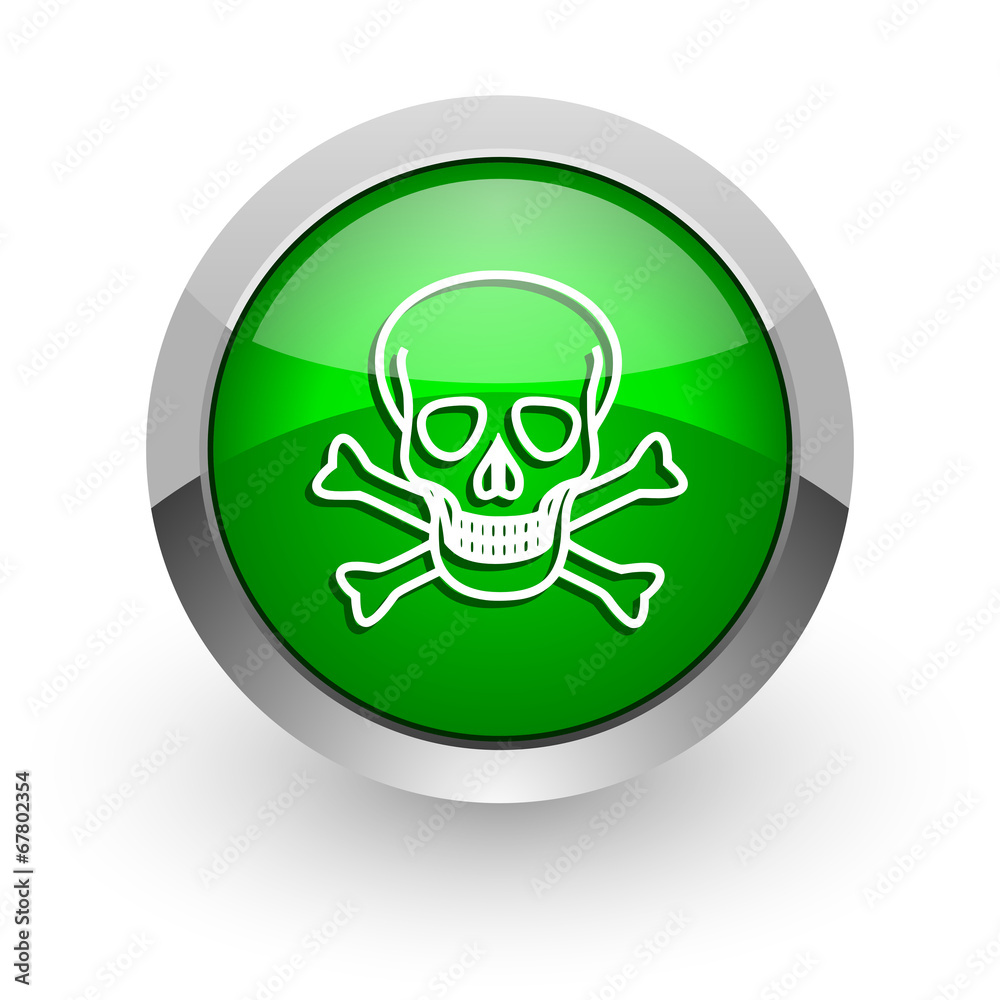 skull green glossy web icon skull green glossy web icon