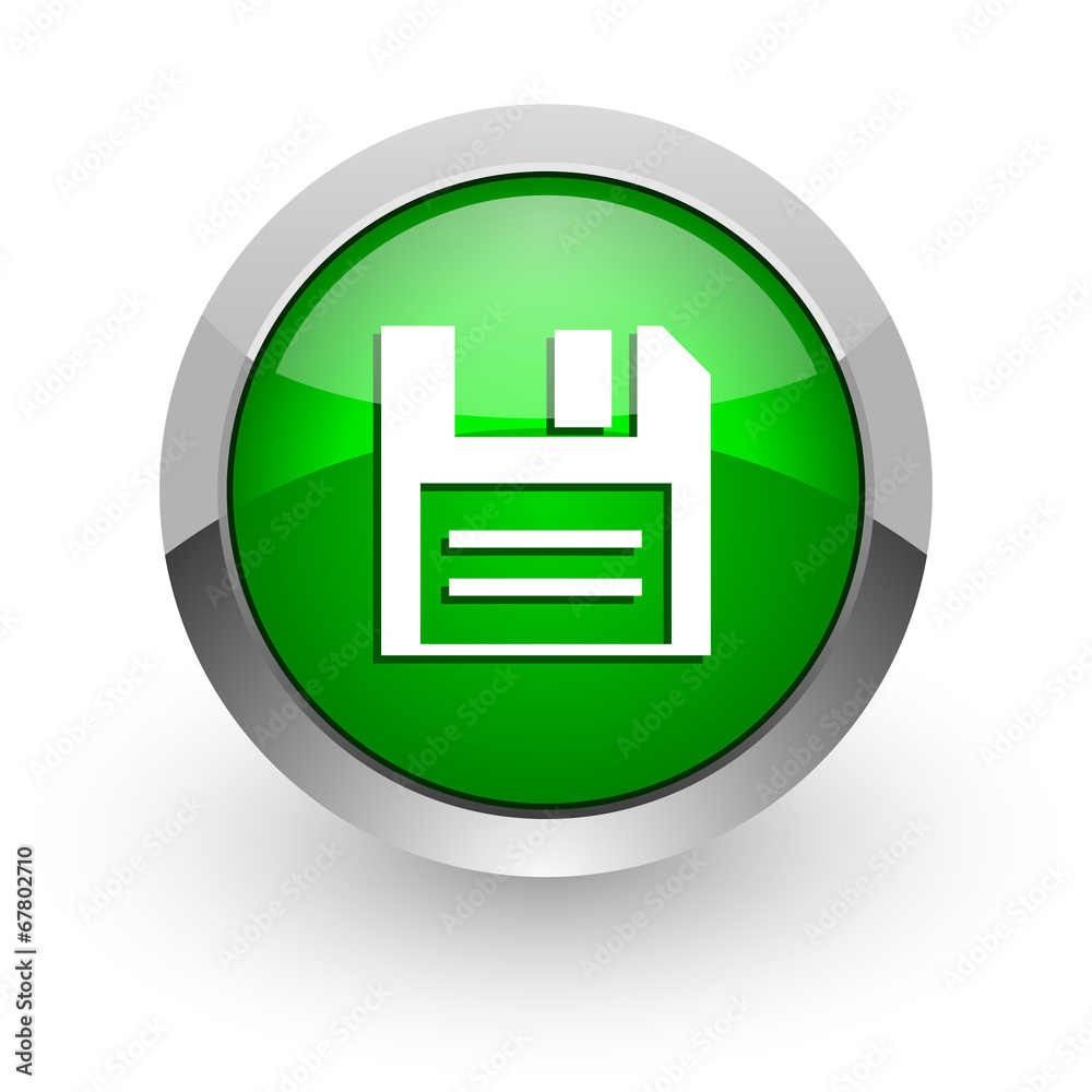 disk green glossy web icon disk green glossy web icon