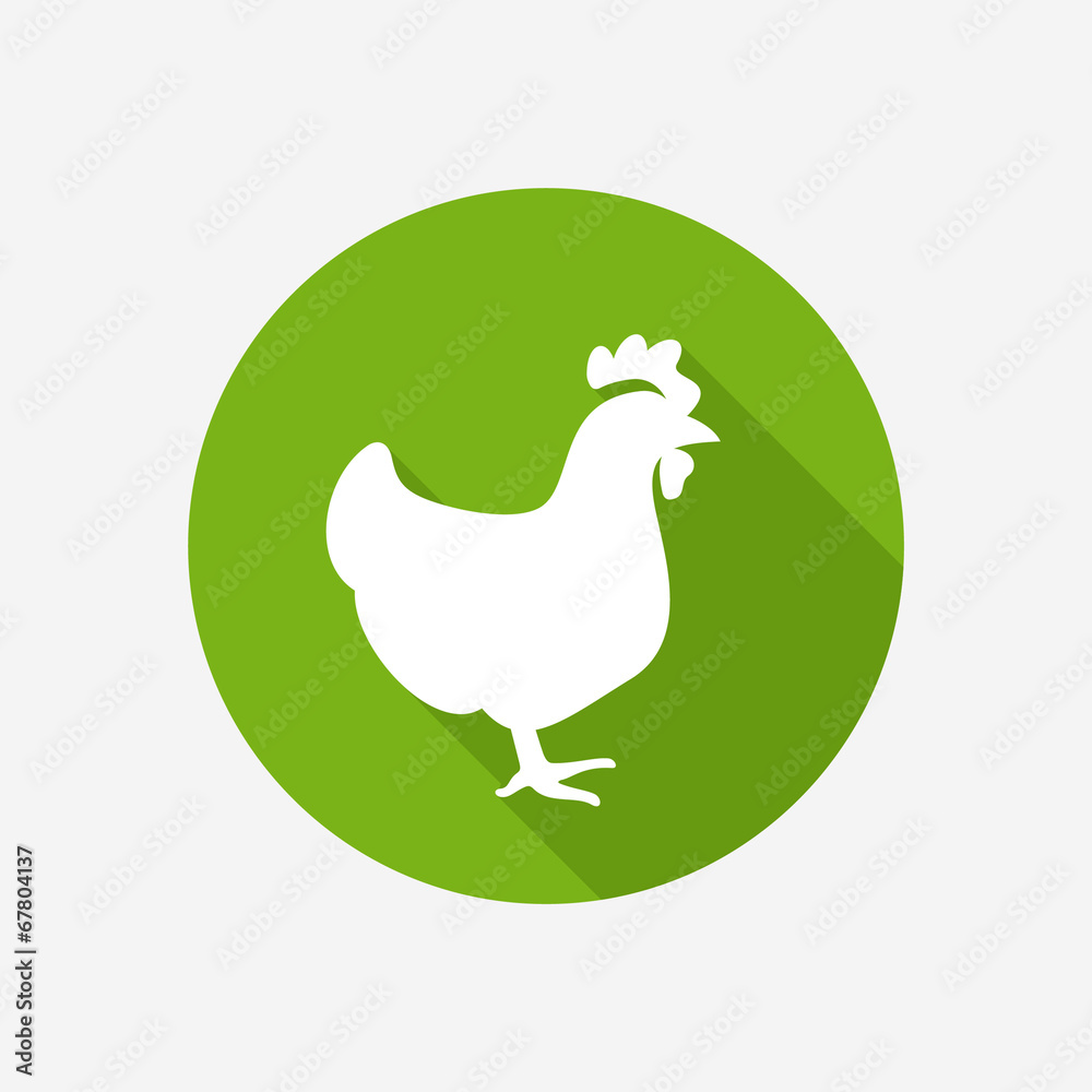 Chicken icon Stock Vector | Adobe Stock
