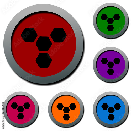 web button / circle frame / speech bubble