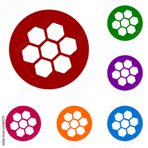 web button / circle frame / speech bubble