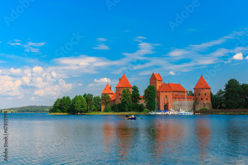 Trakai Island Castle in summer day