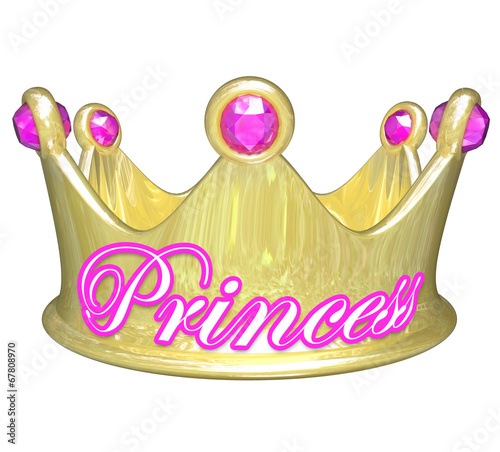 Princess Gold Crown Royalty Pretty Spoiled Girl Woman photo