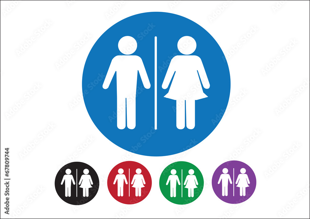 Pictogram Man Woman Sign icons, toilet sign or restroom icon Pictogram Man Woman Sign icons, toilet sign or restroom icon