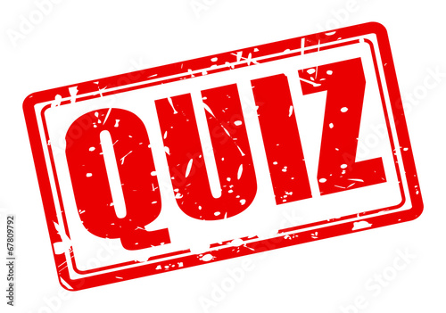 QUIZ red stamp text