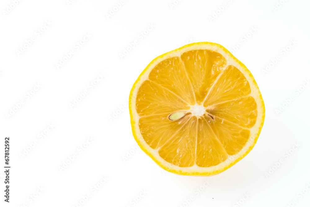 Lemon isolated on white