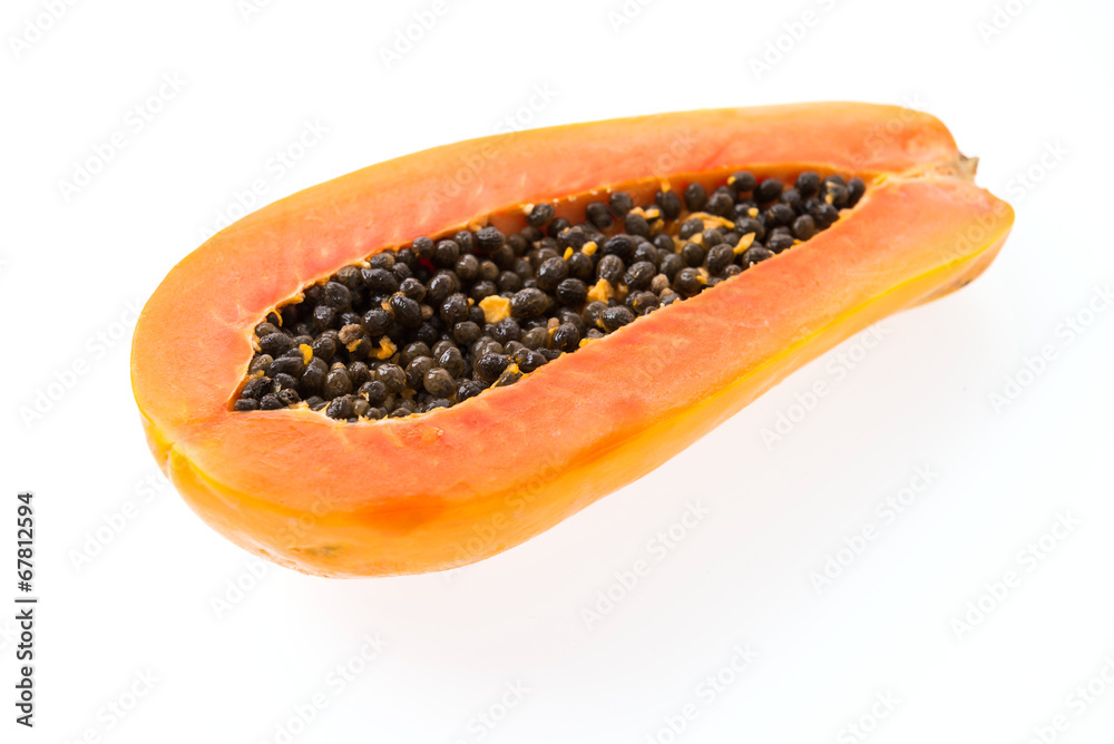 Papaya isolated on white Papaya isolated on white