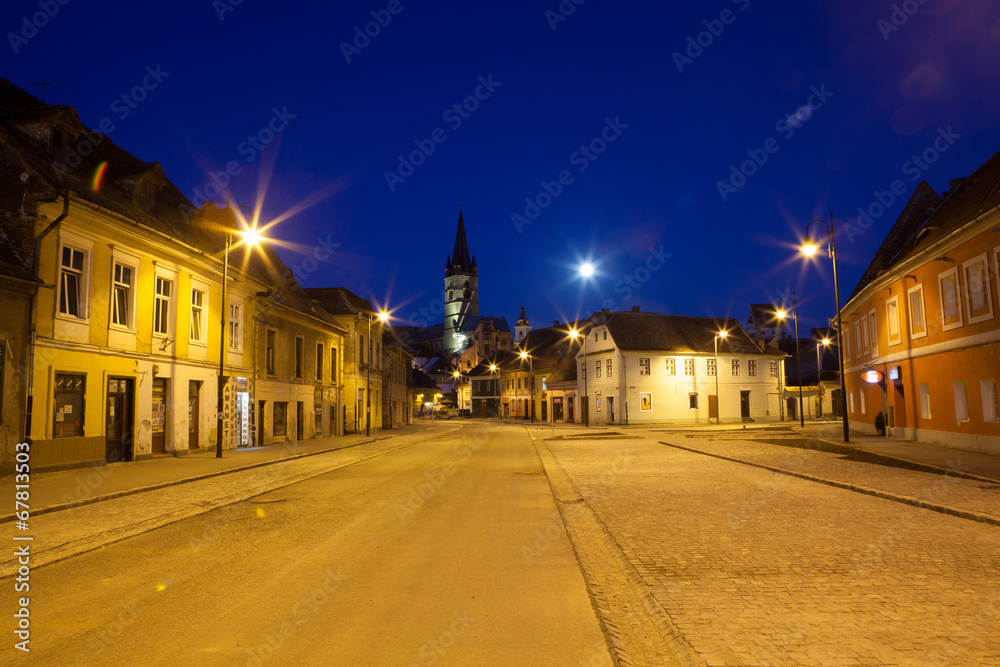 Fototapeta premium Sibiu by night