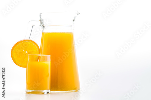 Orange juice glass