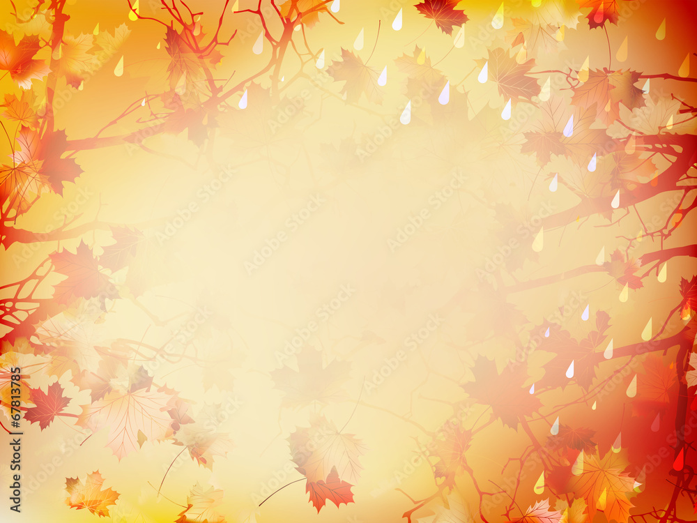 Autumnal Background with maple leaves. EPS 10 Autumnal Background with maple leaves. EPS 10