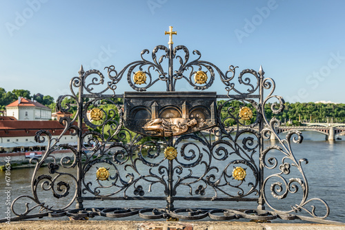 Photography Bas-relief.Charles bridge,Prague.