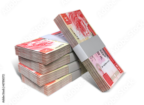 Hong Kong Dollar Notes Bundles Stack photo