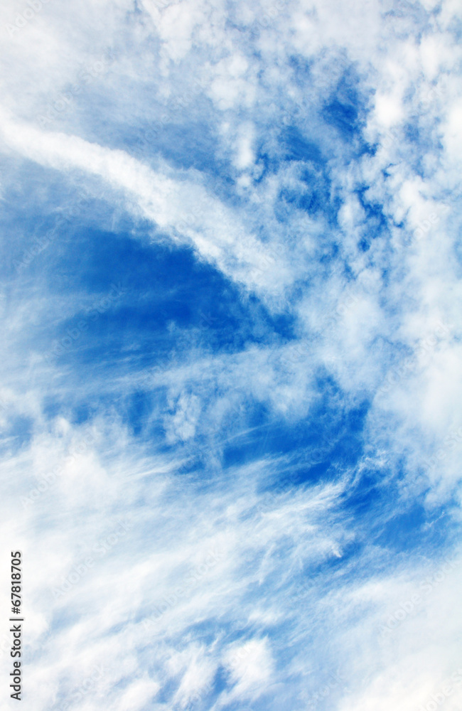 Fototapeta premium blue sky with clouds closeup
