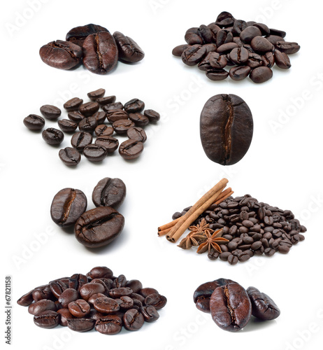 Coffee bean isolated on white background #67821158
