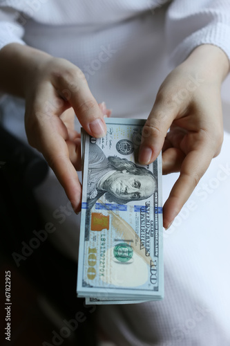 Banknotes in hand