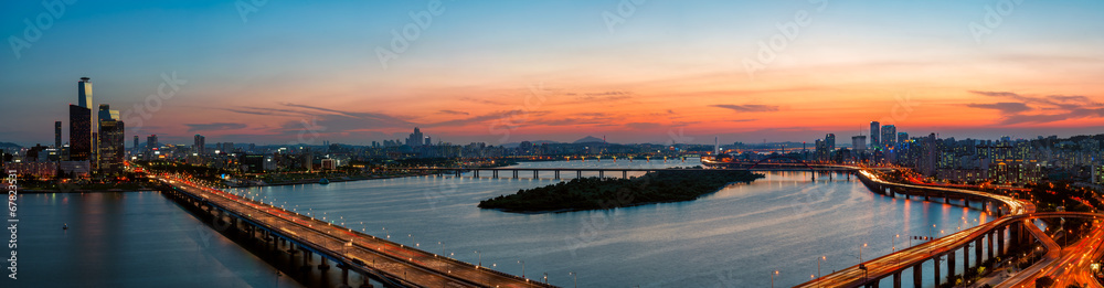Obraz premium Seoul Sunset