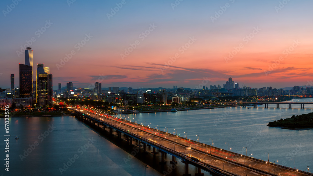 Obraz premium Seoul Sunset