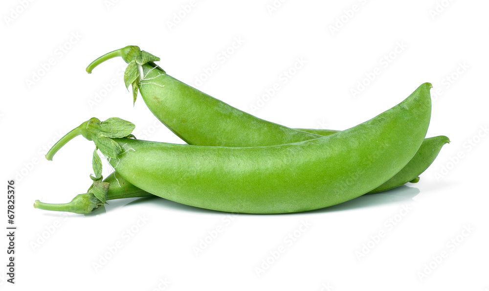 fresh green peas isolated on a white background fresh green peas isolated on a white background