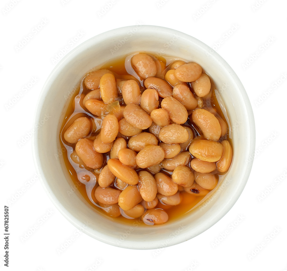 salted soybeans isolate on white background salted soybeans isolate on white background