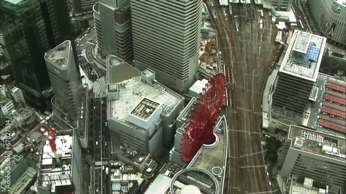 大阪市都島区から福島区への空撮８
