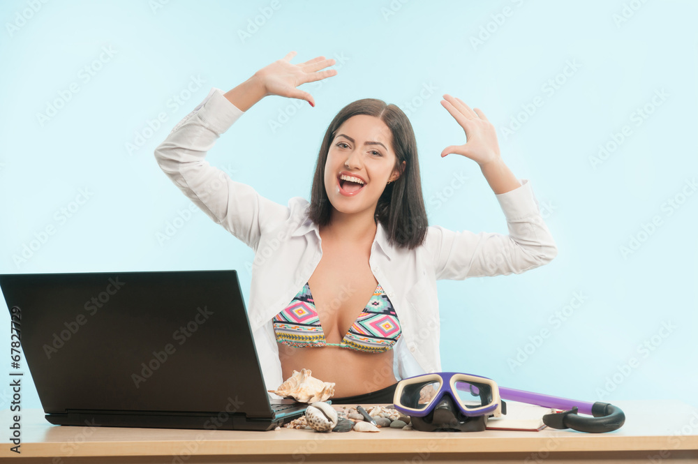 Business lady wants to have a rest Business lady wants to have a rest