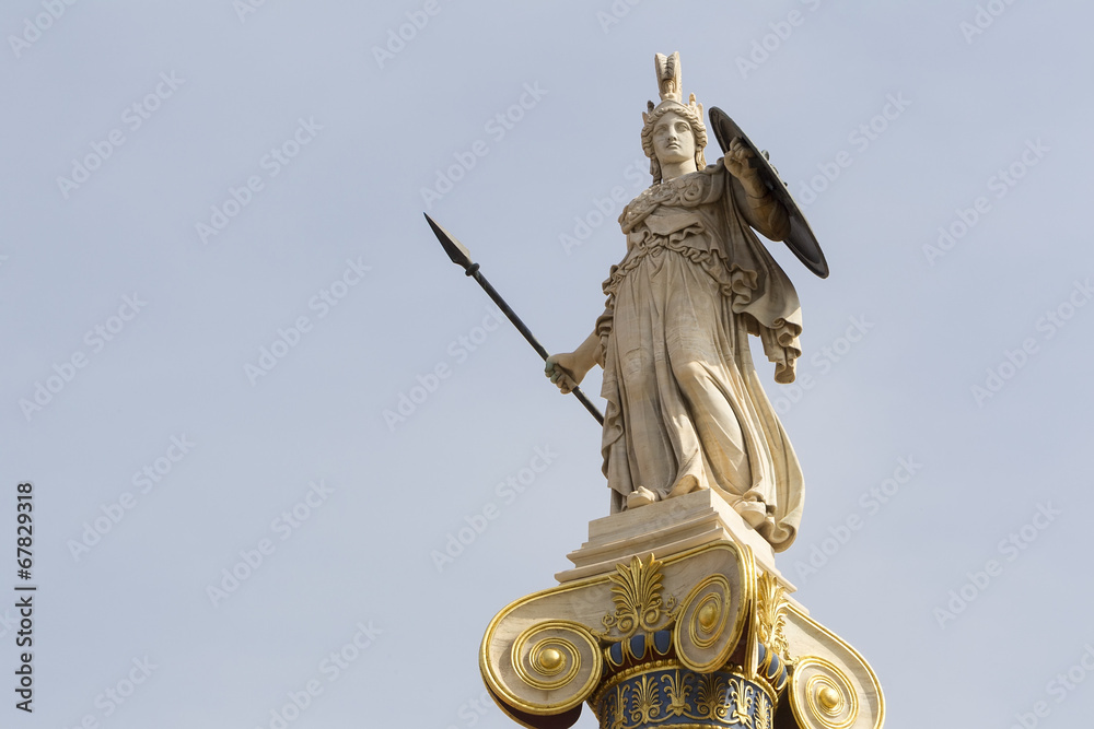 Athena statue from the Academy of Athens ,Greece