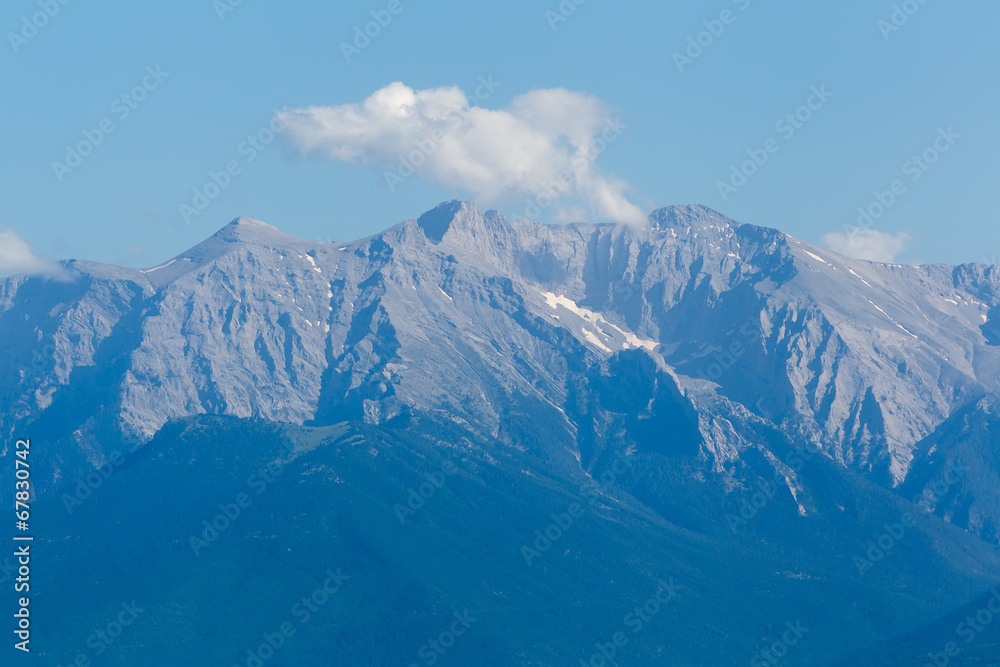 Olympus Mountain in Greece