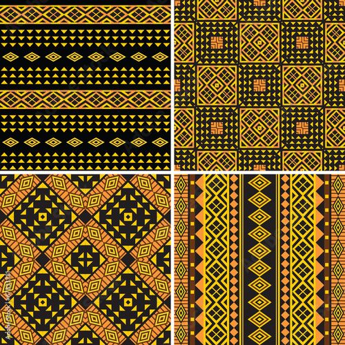 Set of tribal ornaments