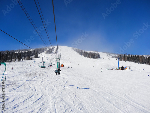 Skiing resort Sheregesh.