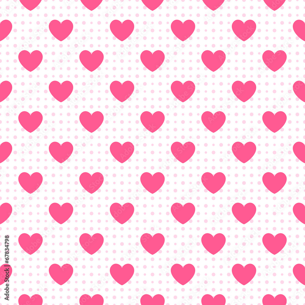 Seamless geometric pattern with hearts. Vector illustration Seamless geometric pattern with hearts. Vector illustration