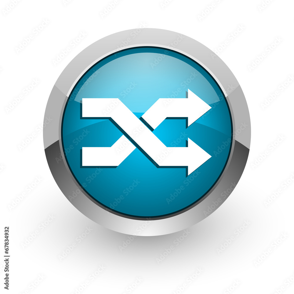 aleatory blue glossy web icon aleatory blue glossy web icon