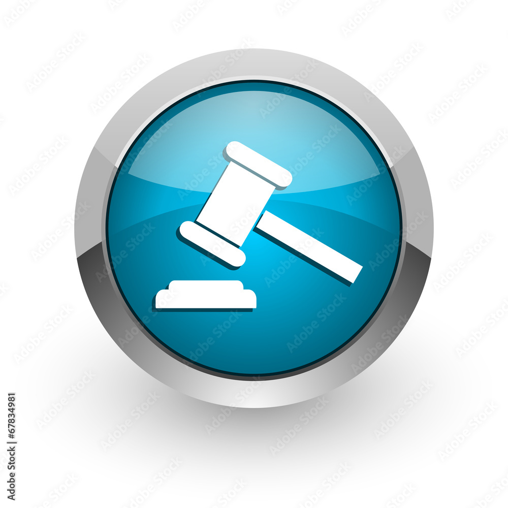 auction blue glossy web icon auction blue glossy web icon